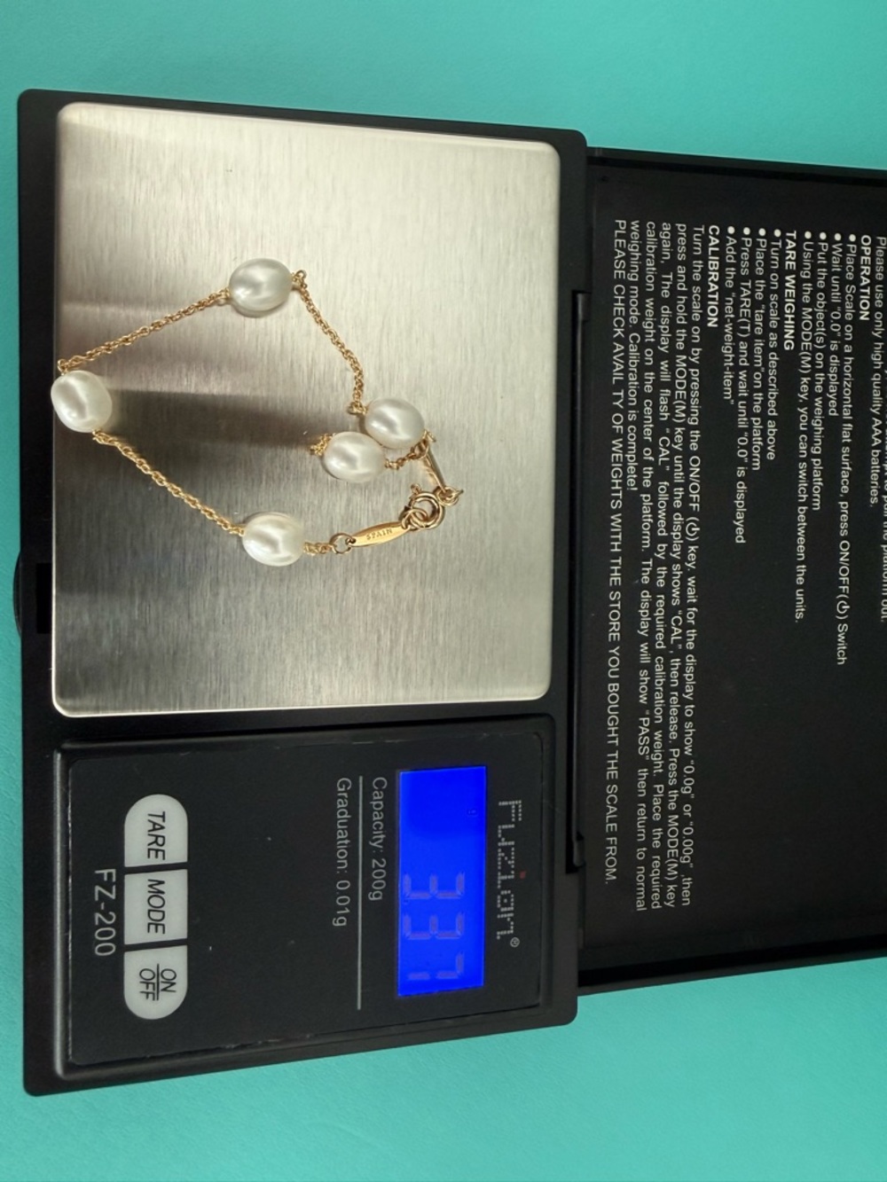 Tiffany & Co. 18k Gold Pearls by The Yard Bracelet Elsa Peretti - Picture 14 of 16